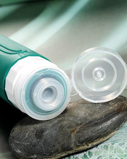 Travel Bottles for Toiletries, Tsa Approved 3oz Travel Size Containers BPA Free Leak Proof Refillable Liquid Silicone Squeezable Travel Accessories for Shampoo Conditioner Lotion (4 Pack)