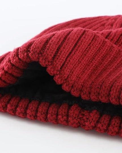 Connectyle Fleece Lined Cuffed Beanie Hat for Men Women Knitted Winter Wool Beanies Skull Cap Warm Watch Hat