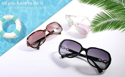 FEISEDY Vintage Square Polarized Sunglasses for Women UV400 Travel Driving Fashion Arcuate Sunglasses B2526