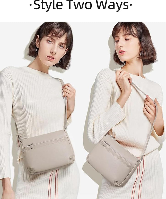 WESTBRONCO Crossbody Bags for Women, Medium Size Shoulder Handbags, Satchel Purse with Multi Zipper Pocket