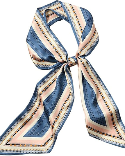 Head Scarf Purse Handle Neck Satin Hair Scarfs For Bag Lightweight Silky Long Thin Women's Fashion Scarves 59 * 5.9”
