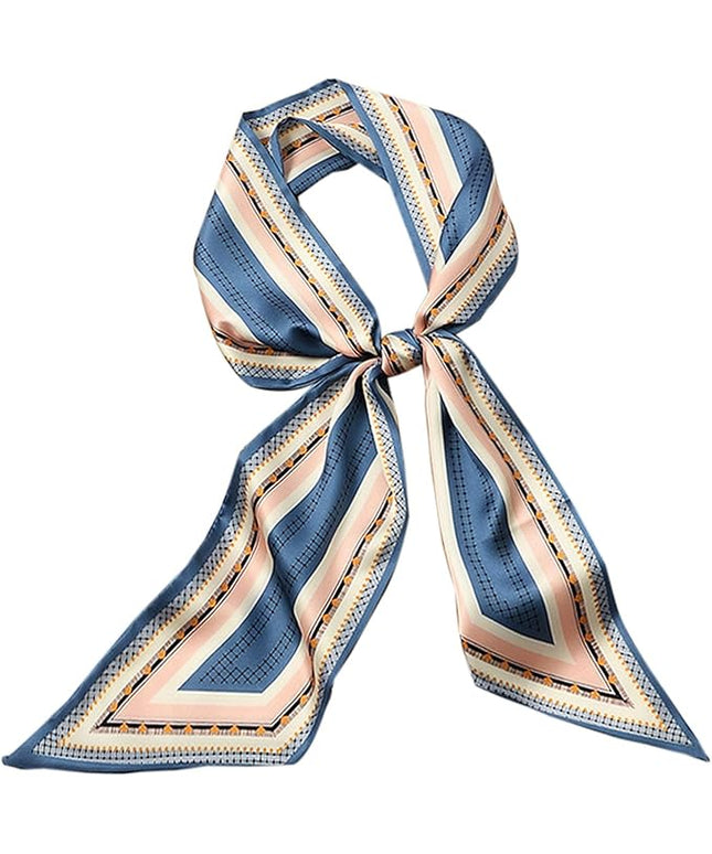 Head Scarf Purse Handle Neck Satin Hair Scarfs For Bag Lightweight Silky Long Thin Women's Fashion Scarves 59 * 5.9”