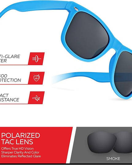 Retro Rewind Polarized Sunglasses for Men and Women - UV Protection Classic Sun Glasses