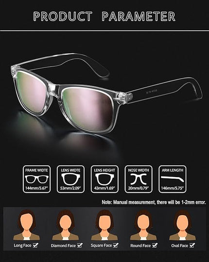 Joopin Square Sunglasses Polarized UV Protection Trendy Designer Sun Glasses Men Women