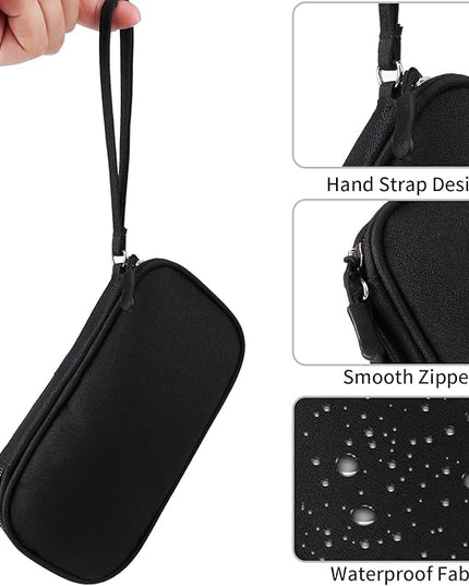 Universal Cable Organizer - Electronics Accessories Bag for Charger, Phone, Memory Cards & Travel Gadgets (Black)