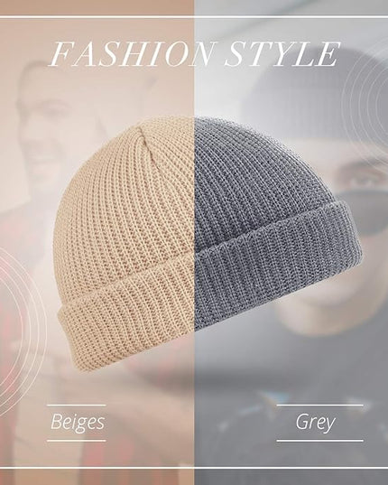 SATINIOR Trawler Beanie Watch Hat Roll-up Edge Skullcap Fisherman Beanie for Women Men
