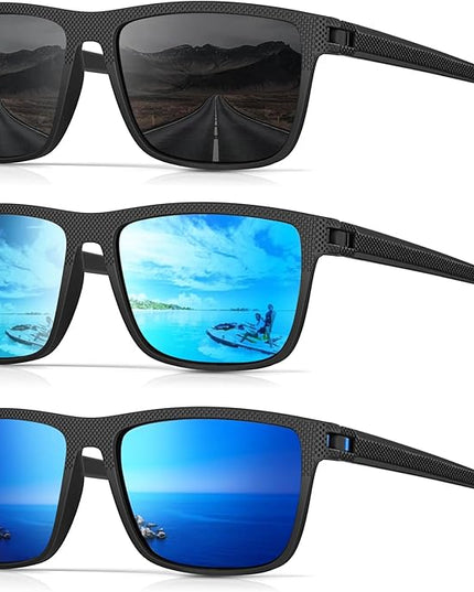 Sunglasses-Men Polarized Mens Sunglasses: Classic Women Sun Glasses UV Protection for Fishing Driving Golf