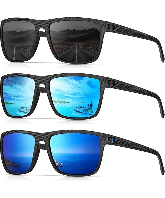 Sunglasses-Men Polarized Mens Sunglasses: Classic Women Sun Glasses UV Protection for Fishing Driving Golf