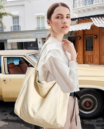 Canvas Tote Bag for Women Large Hobo Shoulder Bag for Work Travel Casual Message Bag Tote Purse handbags