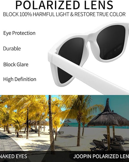 Joopin Square Sunglasses Polarized UV Protection Trendy Designer Sun Glasses Men Women