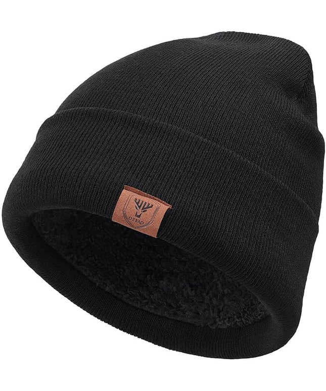 OZERO Winter Beanie Daily Hat - Thermal Polar Fleece Ski Stocking Skull Cap for Men and Women