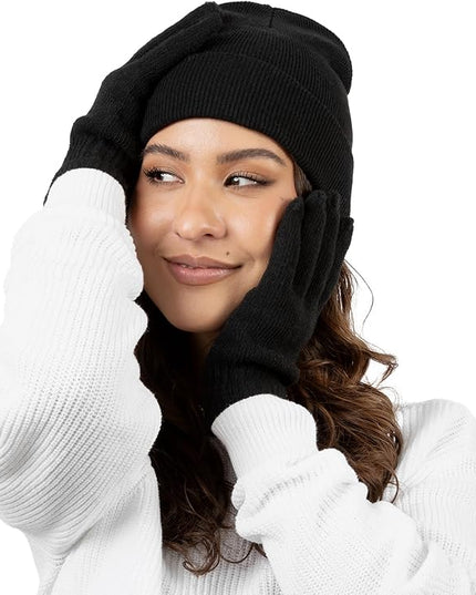 12 Pack Winter Beanie Hats for Men Women, Warm Cozy Knitted Cuffed Skull Cap, Wholesale