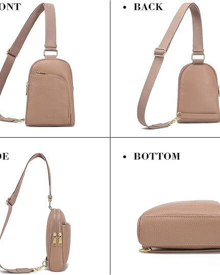 INICAT RFID Blocking Sling Bag Anti Theft Crossbody Bags Women Valentine's Day Gifts Travel Purses Vegan Leather