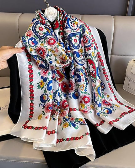 Silk Scarf Mulberry Silk Fashion Scarves Long Lightweight Shawl Wrap …