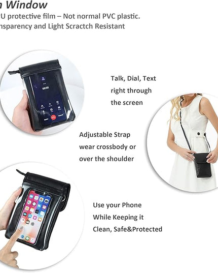 befen Genuine Leather Small Crossbody Bags for Women Cell Phone Bag Cross Body Purses,Silver Zipper