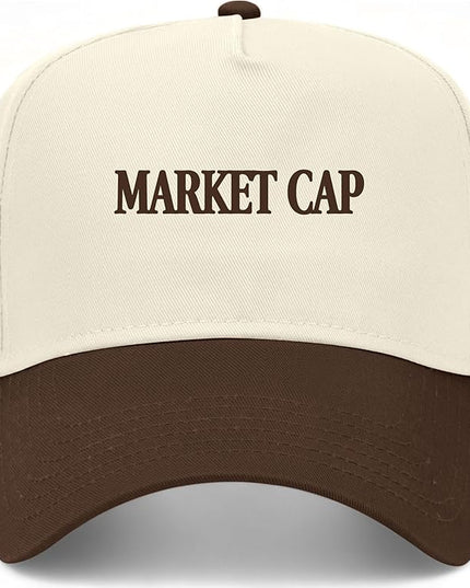 Market Cap Hat | Funny Premium Adjustable Snapback Baseball Vintage Trucker Hats for Men & Women
