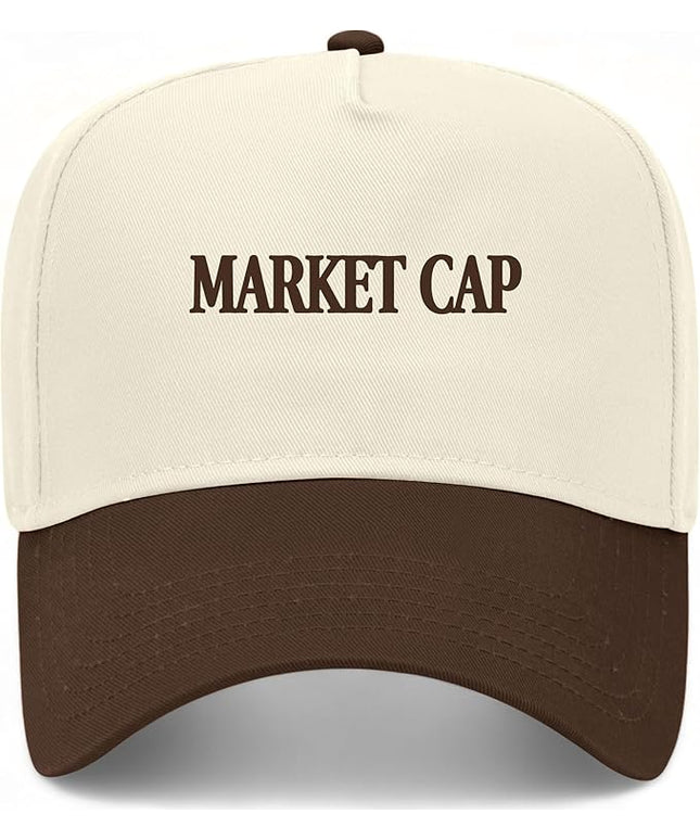 Market Cap Hat | Funny Premium Adjustable Snapback Baseball Vintage Trucker Hats for Men & Women