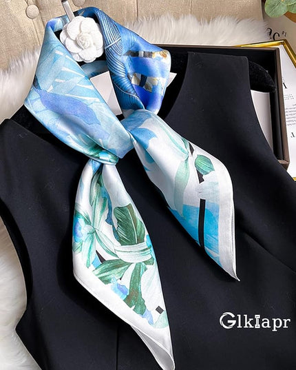 Satin Bandana Headscarf for Women Silky Hair Scarves for Fashion Lightweight