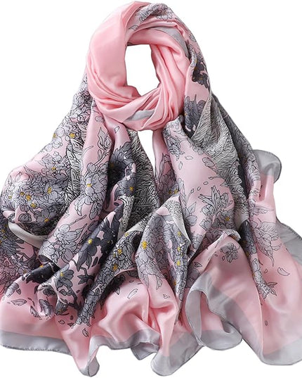 Silk Scarf Mulberry Silk Fashion Scarves Long Lightweight Shawl Wrap …