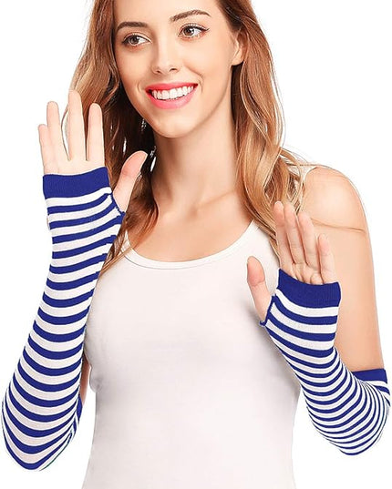Bienvenu Punk Gothic Rock Long Arm Warmer Fingerless Gloves