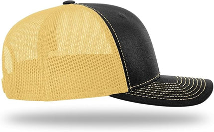 Richardson 112 Trucker Hat - Premium Adjustable Snapback Hat - Structured Six Panel Richardson Blank Caps
