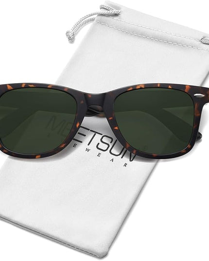 MEETSUN Polarized Sunglasses for Women Men Classic Retro Square Frame Driving Sun Glasses UV Protection