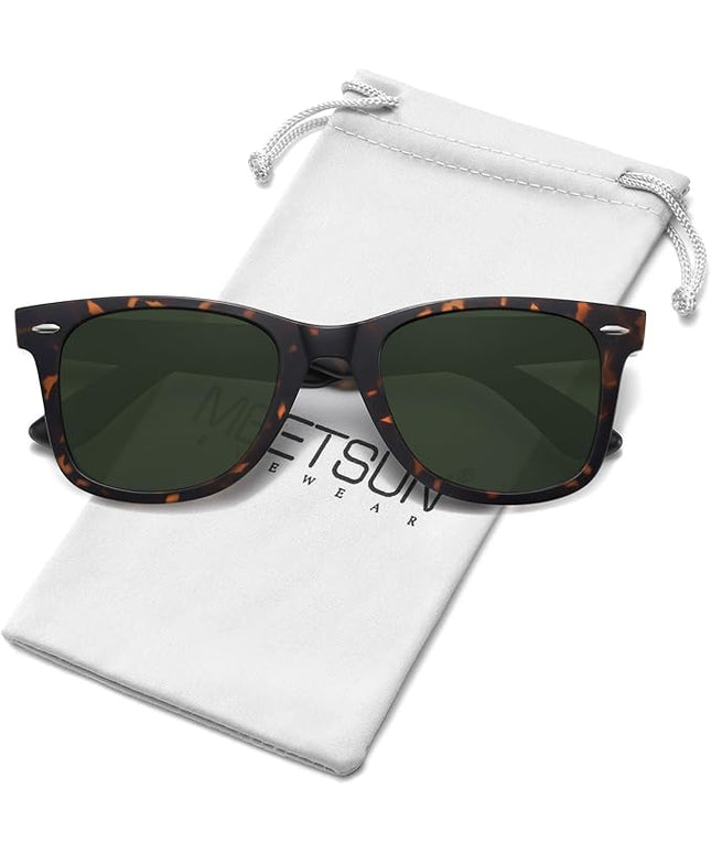 MEETSUN Polarized Sunglasses for Women Men Classic Retro Square Frame Driving Sun Glasses UV Protection