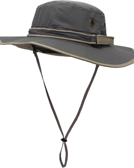 Home Prefer UPF50 Mens Sun Hat with Neck Flap Quick Dry UV Protection Cap Womens Wide Brim Fishing Hat Neck Flap Beach Garden
