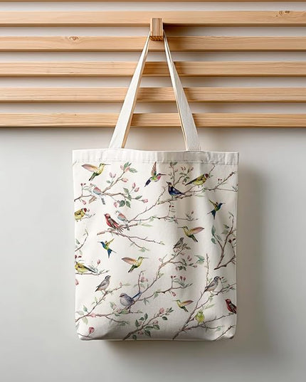 Horaldaily Canvas Tote Bag,Reusable Shoulder Tote Bag for Women Lady Casual Vacation, Shopping, Work, Gym