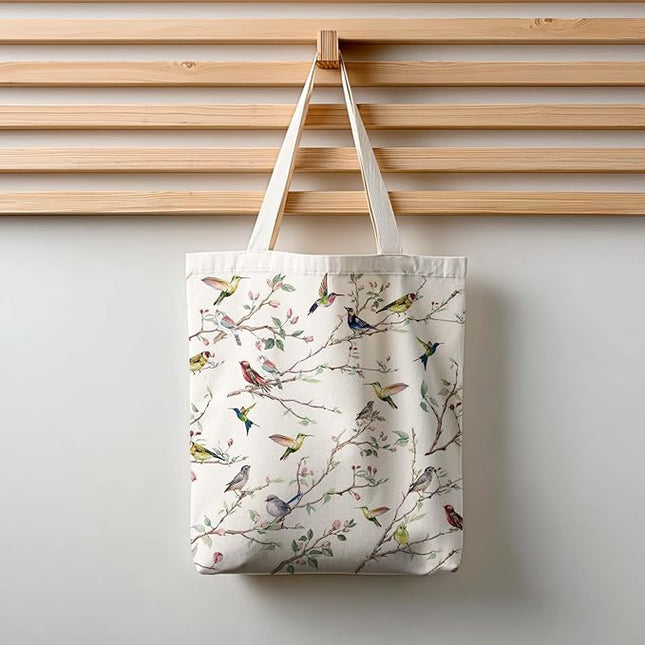 Horaldaily Canvas Tote Bag,Reusable Shoulder Tote Bag for Women Lady Casual Vacation, Shopping, Work, Gym