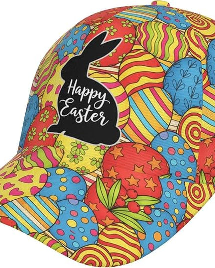 Easter Baseball Cap,Rabbit Eggs Baseball Hat,Fashion Snapback Hats Outdoor Trucker Hat for Women Men
