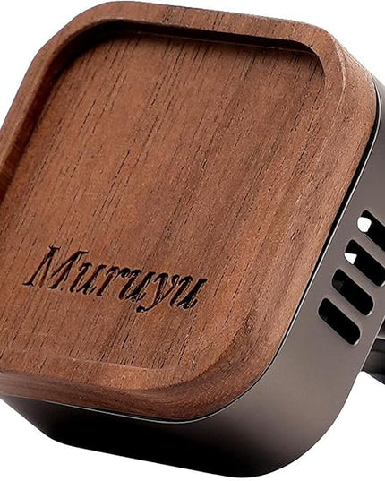 Car Diffuser, Walnut Wood & Zinc Alloy with Magnetic Closure, Refillable DIY Scent Personalization, Elegant Car Air Freshener Vent Clip for Drivers (Essential Oils Sold Separately)