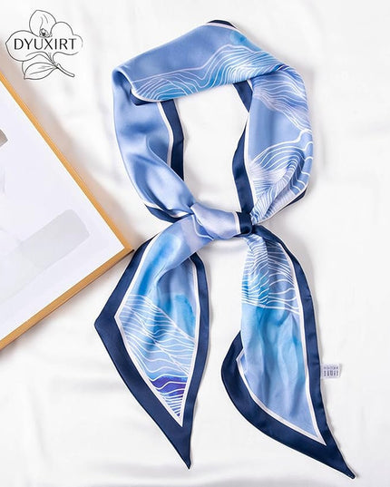 Head Scarf Purse Handle Neck Satin Hair Scarfs For Bag Lightweight Silky Long Thin Women's Fashion Scarves 59 * 5.9”