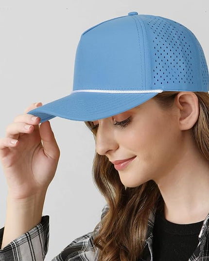 Quick Dry Baseball Cap Snapback Hats Mesh Trucker Hat for Men Women Water-Resistant Outdoor Golf Hat Ball Cap