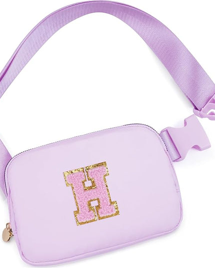 Uygafly Birthday Gifts for 6 7 8 9 10 11 12 13 Year Old Girls,Fanny Pack Belt Bag Crossbody Bags for Women Girls Kids,Fashion Waist Packs Cute Teen Trendy Stuff Travel Essentials | Lavender,H