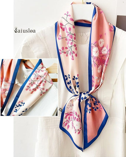 Purse Scarf For Handbags Head Scarves For Women's Hair Bags Scarfs Long Skinny Scarves Fashion Silky