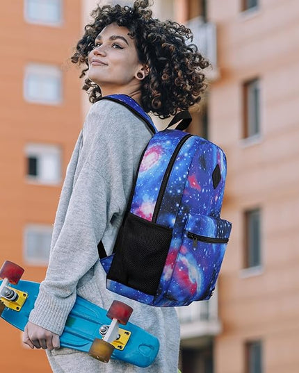 YAMTION Unisex School Backpack,Casual Bookbag Adults and Teens Schoolbag with USB Port for High School College Office Work Travel