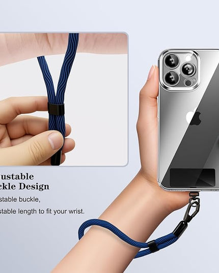 Phone Lanyard, 2 Pack Adjustable Cell Phone Lanyard Hand Phone Wrist Strap with Tether Tabs for Smartphones