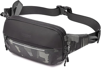 IVESIGN Crossbody Fanny Pack Belt Bag for Women & Men with Multi-Pockets, Waterproof Sling Bag for Travel, Running, Hiking, Cycling, Fashion Waist Bag Fits All Phones
