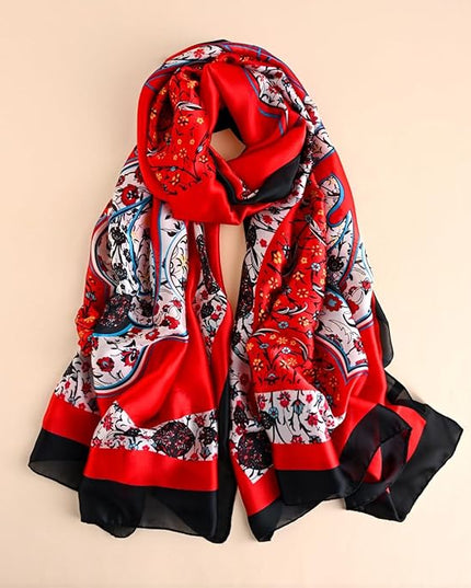 Silk Scarf Mulberry Silk Fashion Scarves Long Lightweight Shawl Wrap …