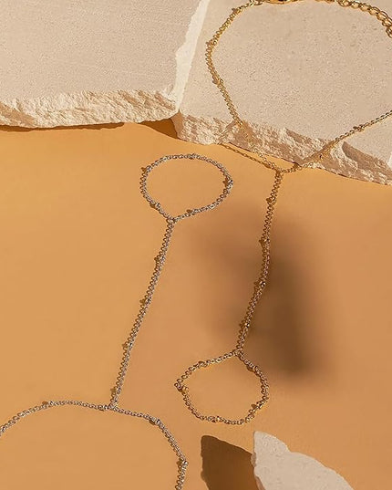 Gold Bracelets Set for Women Stack, Dainty Thick Bracelets Stack for Women Trendy, Simple Thin Gold Plated Cuff Stackable Bracelets With Beaded Cuban Paperclip Snake Rope Bangle Hand Chain Jewelry Gifts for Women Non Tainish
