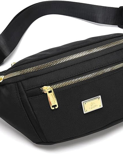 DAITET Crossbody Fanny Pack for Men&Women,Large Waist Bag & Hip Bum Bag with Adjustable Strap for Outdoors Workout Traveling Casual Running Hiking Cycling