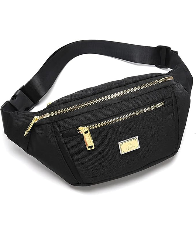 DAITET Crossbody Fanny Pack for Men&Women,Large Waist Bag & Hip Bum Bag with Adjustable Strap for Outdoors Workout Traveling Casual Running Hiking Cycling