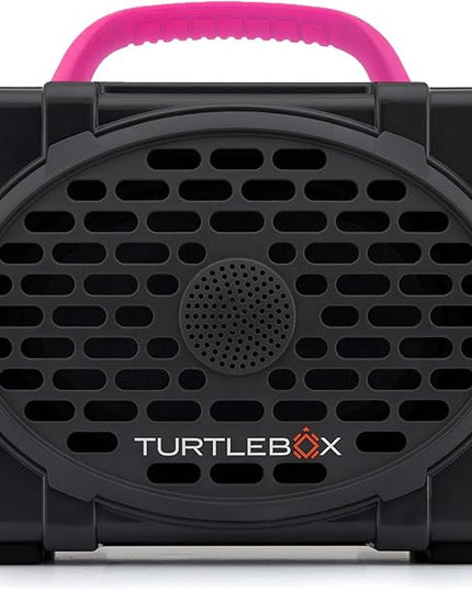 Turtlebox Original Gen 3: Portable Outdoor Bluetooth Speaker – Ultra-Loud (120dB), Waterproof (IP67), Rugged, Impact-Resistant, 3-Day Battery | Party Mode: Unlimited Pairing Stereo, Gray/Pink