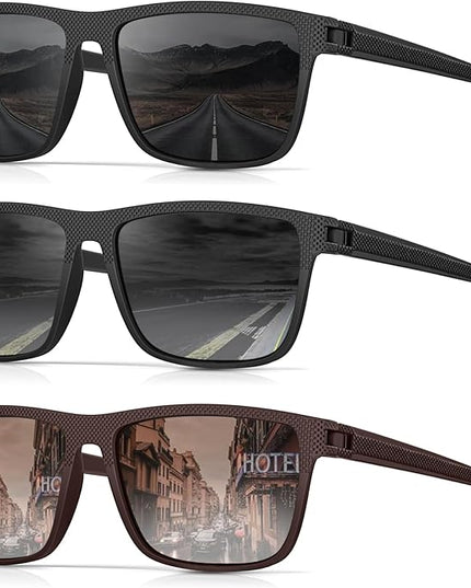 Sunglasses-Men Polarized Mens Sunglasses: Classic Women Sun Glasses UV Protection for Fishing Driving Golf