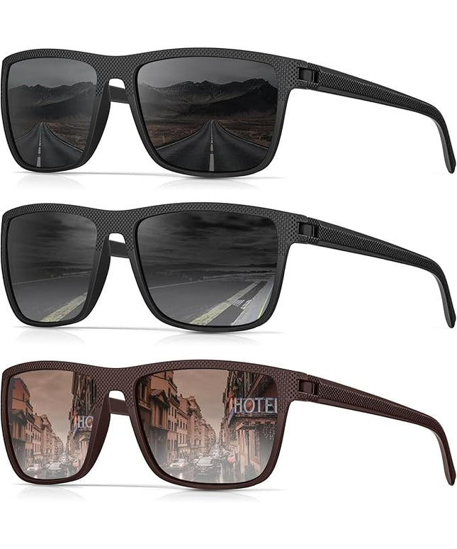Sunglasses-Men Polarized Mens Sunglasses: Classic Women Sun Glasses UV Protection for Fishing Driving Golf