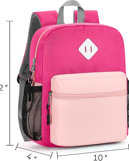 STEAMEDBUN Toddler Backpack Girls 2-4, Kids Backpack Girls, Preschool Daycare Travel Small - 12inch