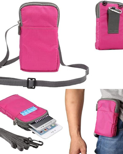 Universal Crossbody Cell Phone Purse Waist Pack Bag For Outdoor Sports Moblie Phone Carrying Cases Shoulder Belt Bag Pouch for iPhone 7 6/6S Plus Samsung Galaxy Phones Under 6.0'' From WaitingU
