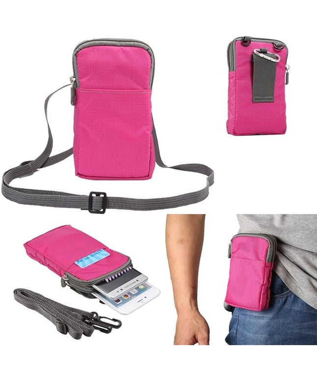 Universal Crossbody Cell Phone Purse Waist Pack Bag For Outdoor Sports Moblie Phone Carrying Cases Shoulder Belt Bag Pouch for iPhone 7 6/6S Plus Samsung Galaxy Phones Under 6.0'' From WaitingU