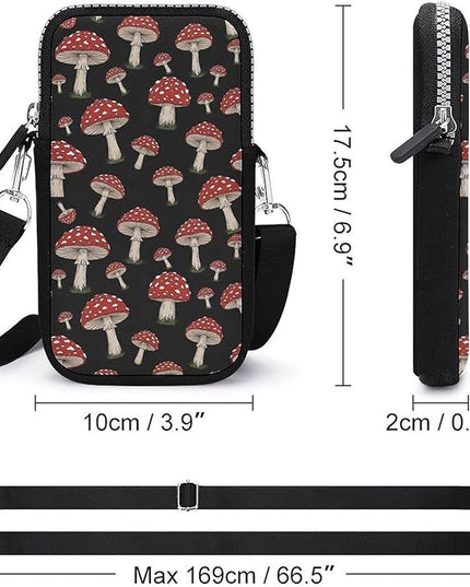 Small Crossbody Bags for Men, Cool Lightweight Sling Phone Pouch, Slim Cell Phone Purses
